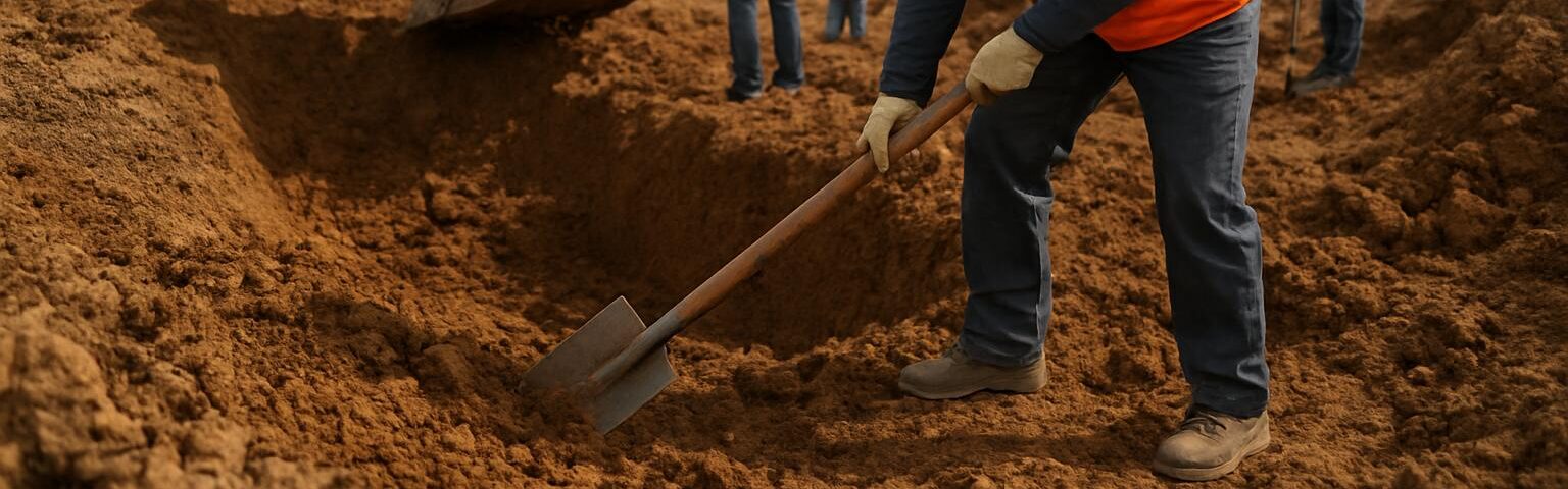 Земляные работы как часть большого проекта: что нужно учитывать ООО "АС-СТРОЙ". РАБОТЧИ ОДЕТО СПЕЦОДЕЖДА Земляные работы как часть большого проекта: что нужно учитывать ООО "АС-СТРОЙ". РАБОТЧИ ОДЕТО СПЕЦОДЕЖДАфото